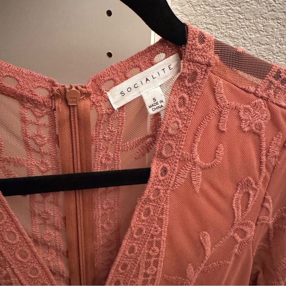 Socialite Lace Maxi Romper Dress - Picture 6 of 11